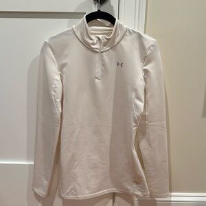 Under Armour Cold Gear, White Long Sleeve, Size Small